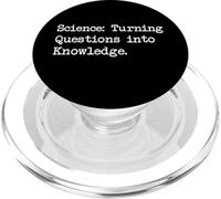 Scienza Trasformare le domande in conoscenza Citazioni divertenti PopSockets PopGrip per MagSafe