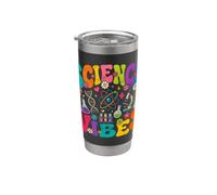 Scienza Vibes Groovy STEM Fisica Chimica Scienza Nerd Bicchiere termico in acciaio inox doppia parete