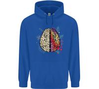 Scienza Vs Arte Cervello Arte IQ Fisica Uomo Felpa