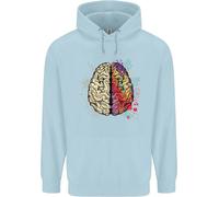 Scienza Vs Arte Cervello Arte IQ Fisica Uomo Felpa