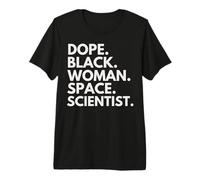Scienziati afroamericani dello Scienziato Spaziale della Donna Nera Maglietta Premium
