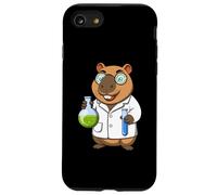 Scienziato Capybara Cartoon Divertente Acqua Pig Lab Esperimento Custodia per iPhone SE (2020) / 7/8