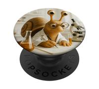Scienziato famoso di lumaca fantasy PopSockets PopGrip Adesivo