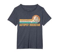 Scienziato Forense Autopsia Rockstar Maglietta, Donna Plus-Size, Pervinca, 1X