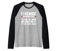 Scienziato forense Coroner Studente di scienze forensi Maglia con Maniche Raglan