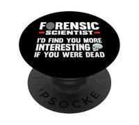 Scienziato forense Coroner Studente di scienze forensi PopSockets PopGrip Adesivo