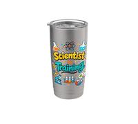 Scienziato in formazione per bambini curiosi Studenti Scienza Humo Bicchiere termico in acciaio inox doppia parete