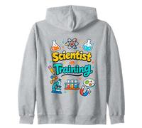 Scienziato in Formazione per Bambini curiosi Studenti Scienza Humo Felpa con Cappuccio