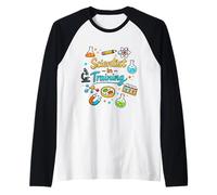 Scienziato in Formazione per Bambini curiosi Studenti Scienza Humo Maglia con Maniche Raglan