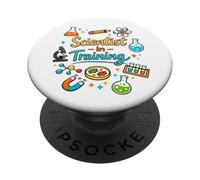 Scienziato in formazione per bambini curiosi Studenti Scienza Humo PopSockets PopGrip Adesivo