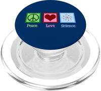 Scienziato Modello Atomo Carino Scienza Amore Pace PopSockets PopGrip per MagSafe