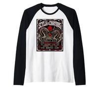 Scilla e Charybdis Mitologia Greca Odissea Heavy Metal Maglia con Maniche Raglan