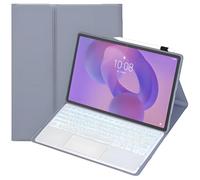 SCIMIN Custodia per tastiera per Honor MagicPad 4 (12,3") YLE-W09, custodia a libro con tastiera Bluetooth wireless | Tastiera retroilluminata | Mouse touch