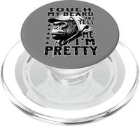 Scimmia barba divertente tocca la mia barba dimmi che sono PopSockets PopGrip per MagSafe