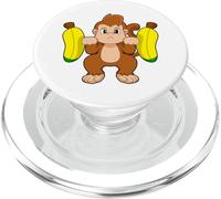 Scimmia Bodybuilder Bilanciere Bodybuilding PopSockets PopGrip per MagSafe