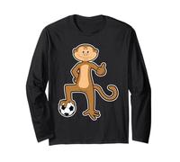 Scimmia Calciatore Calcio Sport Maglia a Manica