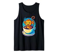 Scimmia Carina in Tazza di caffè, Scimmie Amore Canotta