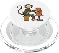 Scimmia Ceramica Artistica Divertente Animale Design PopSockets PopGrip per MagSafe