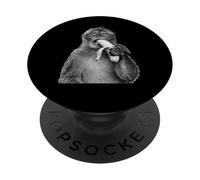 Scimmia che mangia banana Divertente Internet Meme Animale PopSockets PopGrip Adesivo