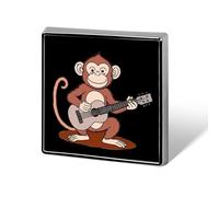 Scimmia che suona la chitarra, spilla in metallo, spilla, distintivo, cravatta, cappelli, vestiti, accessori per uomo e donna