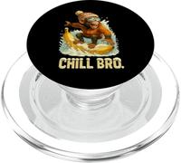 Scimmia cool che scia su una banana PopSockets PopGrip per MagSafe