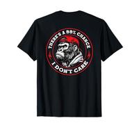 Scimmia divertente C'è una probabilità del 99% che non mi interessa (sul retro) Maglietta