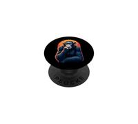 Scimmia divertente che pensa, scimpanzé, animale, per uomini, donne, bambini PopSockets PopGrip Adesivo