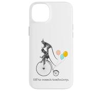 Scimmia divertente compleanno "Off to Commit Tomfoolery" Arte vintage Custodia per iPhone 14 Plus