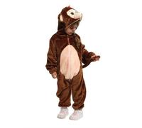 Rubies Costume Scimmia della giungla per bambino e bambina, Tuta con cappuccio e coda, Ufficiale Rubies per Carnevale, Halloween, Natale e Feste