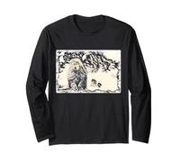 Scimmia Macaco Giapponese nella Neve Artistica Maglia a Manica