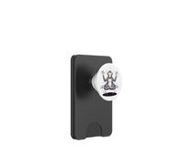 Scimmia Meditante Quattro Braccia Yoga Zen Divertente PopSockets PopWallet per MagSafe
