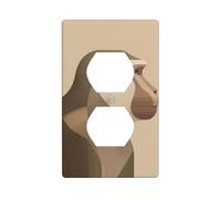 Scimmia minimalista forme geometriche copertura interruttore luce copertura decorativa 1 banda piastra da parete per cucina camera bagno dimensioni 7 x 11,4 cm