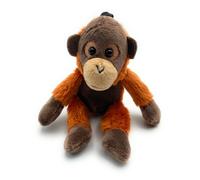 Scimmia Orangotango Peluche Pupazzo Stoffa Animale 18cm Portachiavi Braun