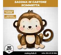 Scimmia sagoma cartone bambini cartoni animati