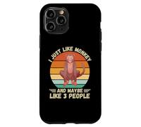 Scimmia vintage Mi piace proprio scimmia e forse come 3 persone Custodia per iPhone 11 Pro