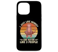 Scimmia vintage Mi piace proprio scimmia e forse come 3 persone Custodia per iPhone 13 Pro Max