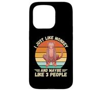 Scimmia vintage Mi piace proprio scimmia e forse come 3 persone Custodia per iPhone 15 Pro