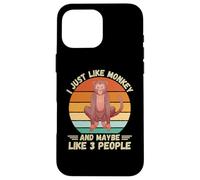 Scimmia vintage Mi piace proprio scimmia e forse come 3 persone Custodia per iPhone 16 Pro Max