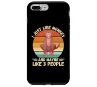 Scimmia vintage Mi piace proprio scimmia e forse come 3 persone Custodia per iPhone 7 Plus/8 Plus