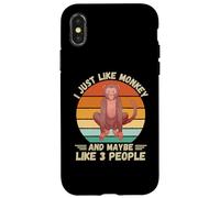 Scimmia vintage Mi piace proprio scimmia e forse come 3 persone Custodia per iPhone X/XS