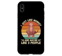 Scimmia vintage Mi piace proprio scimmia e forse come 3 persone Custodia per iPhone XS Max