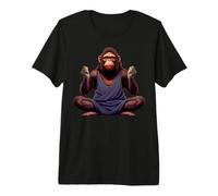 Scimmia Yoga/Yogi Scimmia Maglietta Premium