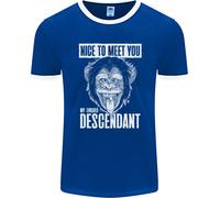 Scimpanzè Evolved Descendant Divertente Scimmia Uomo Suoneria T-Shirt