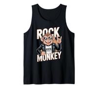 Scimpanzé Rock Vintage Punk Scimmia Musica Canotta