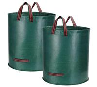 Scinouakpy 2X 272L Sacchi per Rifiuti da Giardino, Sacchi da Giardinaggio | Sacchi Giardinaggio Riutilizzabili con Maniglie, Antistrappo, Raccogli Foglie da Giardino per Foglie, Rifiuti e Detriti Verde