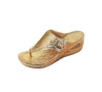 Scintillante Infradito Donna Vendita, Moda Estive Ciabatte Supporto Arco Plantare Flip Flop Leggere Eleganti Pantofole Antiscivolo Gomma Suole Scarpe Mare Aperte Sandalo Infradito da Spiaggia Piscina