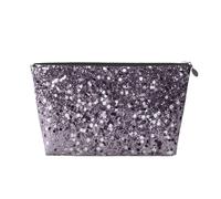 Scintillante lavanda Lady Glitter Shiny Decor Art, Borsa da toilette Borsa per trucco Borsa per cosmetici Borsa da toilette da viaggio portatile