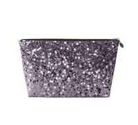 Scintillante lavanda Lady Glitter Shiny Decor Art, Borsa per il trucco Borsa per cosmetici Borsa da toilette da viaggio portatile Borsa da toilette