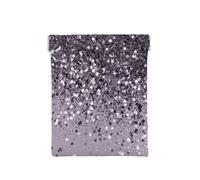Scintillante lavanda Lady Glitter Shiny Decor Art, Spremere il portafoglio superiore da donna Borsa portaoggetti Piccola portamonete Portamonete