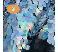 Scintillante Paillettes Tessuto Costume Glitter Bling Materiale da Sirena Decoro